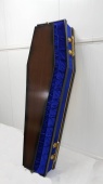 аГроб 6-тигранник (синий) БАРХАТ Н-2,0м от интернет-магазин Эдельвейс-Ритуал.RU
