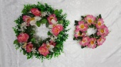 ПД2076 Круг из Роз+гербера+орхидея д-18 и 30см (2шт) от интернет-магазин Эдельвейс-Ритуал.RU