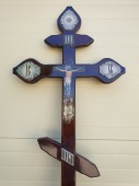 Крест сосна Купола Крест+Цветы фотопечать Н-220см	 от интернет-магазин Эдельвейс-Ритуал.RU