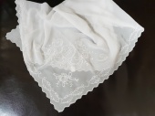Платок вышивка белый (10шт) 1814 от интернет-магазин Эдельвейс-Ритуал.RU