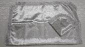 Р3880 Комплект (серебро) Парча с крестами (покрывало+наволочка) от интернет-магазин Эдельвейс-Ритуал.RU