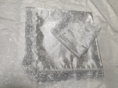 Р3650 Комплект (серебро) Парча Роза 1,0х2,0м от интернет-магазин Эдельвейс-Ритуал.RU