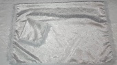 Р3680 Комплект (серебро) Парча Мелкая роза (покрывало+наволочка) от интернет-магазин Эдельвейс-Ритуал.RU