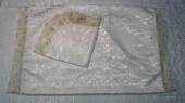 Р3700 Комплект (белый) Жаккард (покрывало+наволочка) 0,75х2м от интернет-магазин Эдельвейс-Ритуал.RU