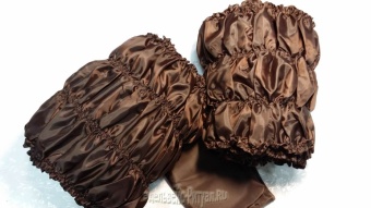 Р1270 Футляр (шоколад) шелковый на гроб от интернет-магазин Эдельвейс-Ритуал.RU