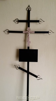 Крест металл "Православный" Н=190см от интернет-магазин Эдельвейс-Ритуал.RU