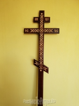 Крест сосна  "КОСА" Н-210см от интернет-магазин Эдельвейс-Ритуал.RU