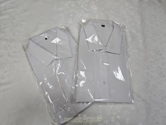 44 Рубашка мужская белая (размер 44) от интернет-магазин Эдельвейс-Ритуал.RU