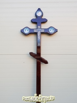 Крест сосна Купола Крест+Ангелы фотопечать Н-220см	 от интернет-магазин Эдельвейс-Ритуал.RU
