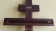 Крест сосна  "Резной край" Н-210см темный от интернет-магазин Эдельвейс-Ритуал.RU