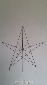 яКаркас "Звезда" Н=1,1м (2шт) от интернет-магазин Эдельвейс-Ритуал.RU