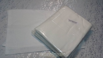 Полотенце вафельное белое 120см (12шт) от интернет-магазин Эдельвейс-Ритуал.RU