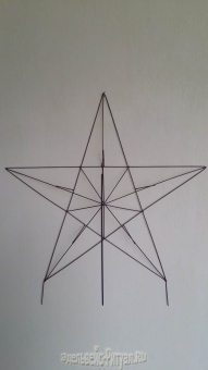 яКаркас "Звезда" Н=1,3м (2шт) от интернет-магазин Эдельвейс-Ритуал.RU