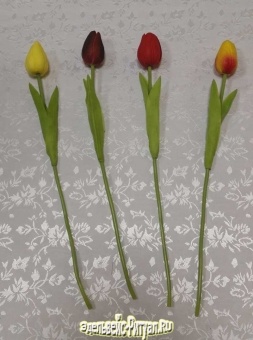 О1064 Одиночный латексный тюльпан малый  (100шт) от интернет-магазин Эдельвейс-Ритуал.RU